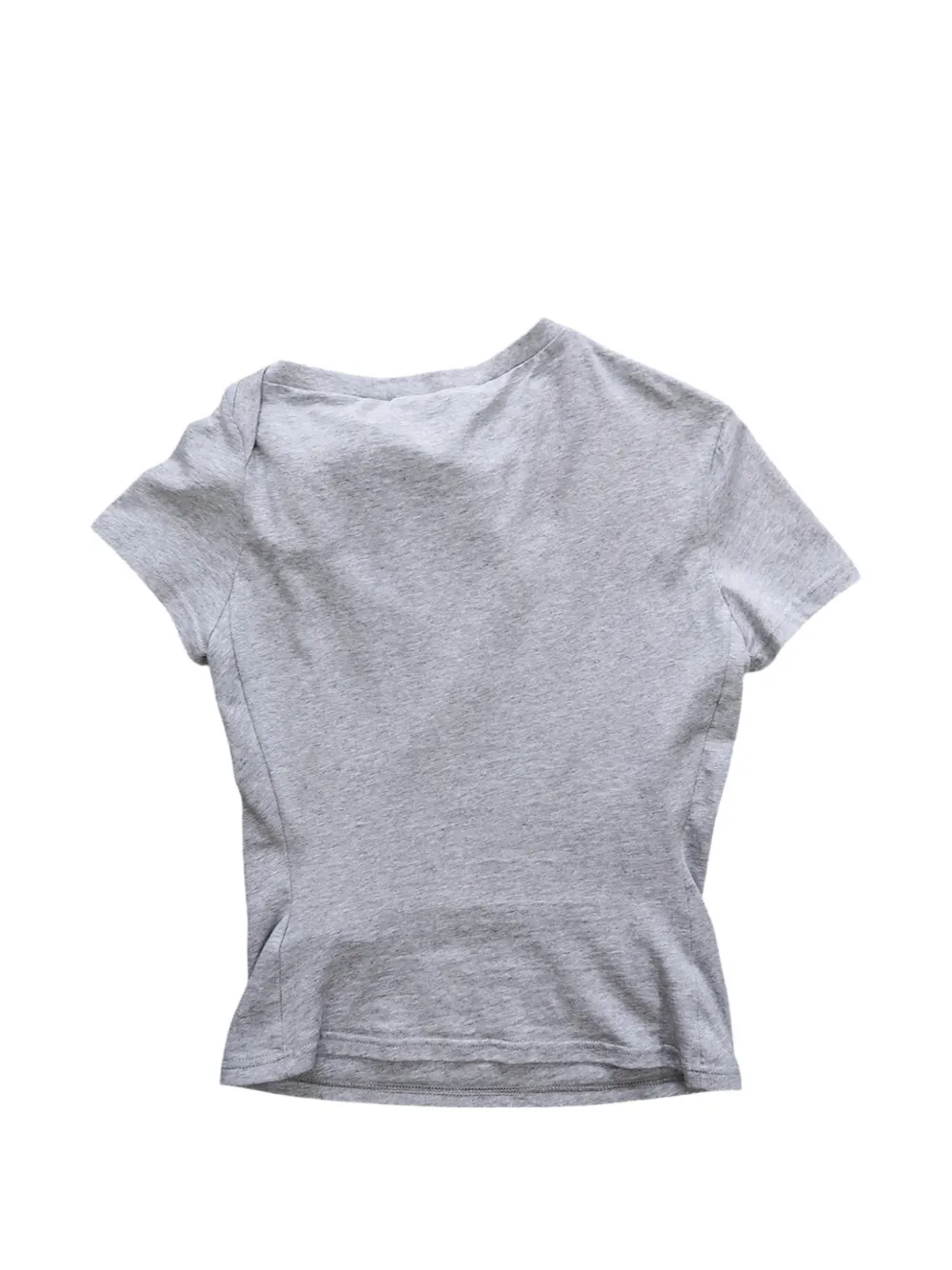 Ottolinger T-shirt met uitgesneden details en korte mouwen Grijs