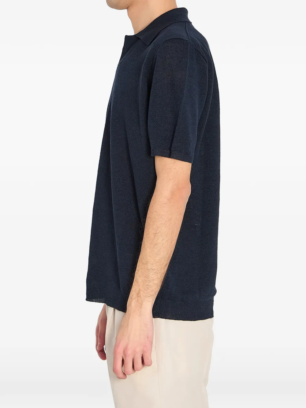 Roberto Collina Piqué poloshirt Blauw