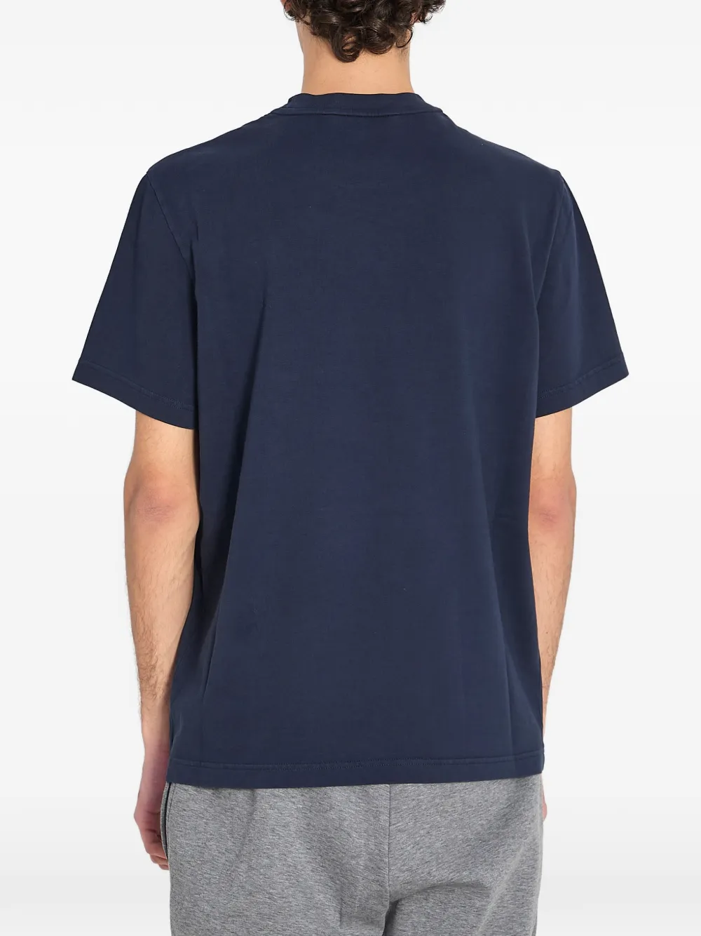 Moncler T-shirt met geborduurd logo Blauw