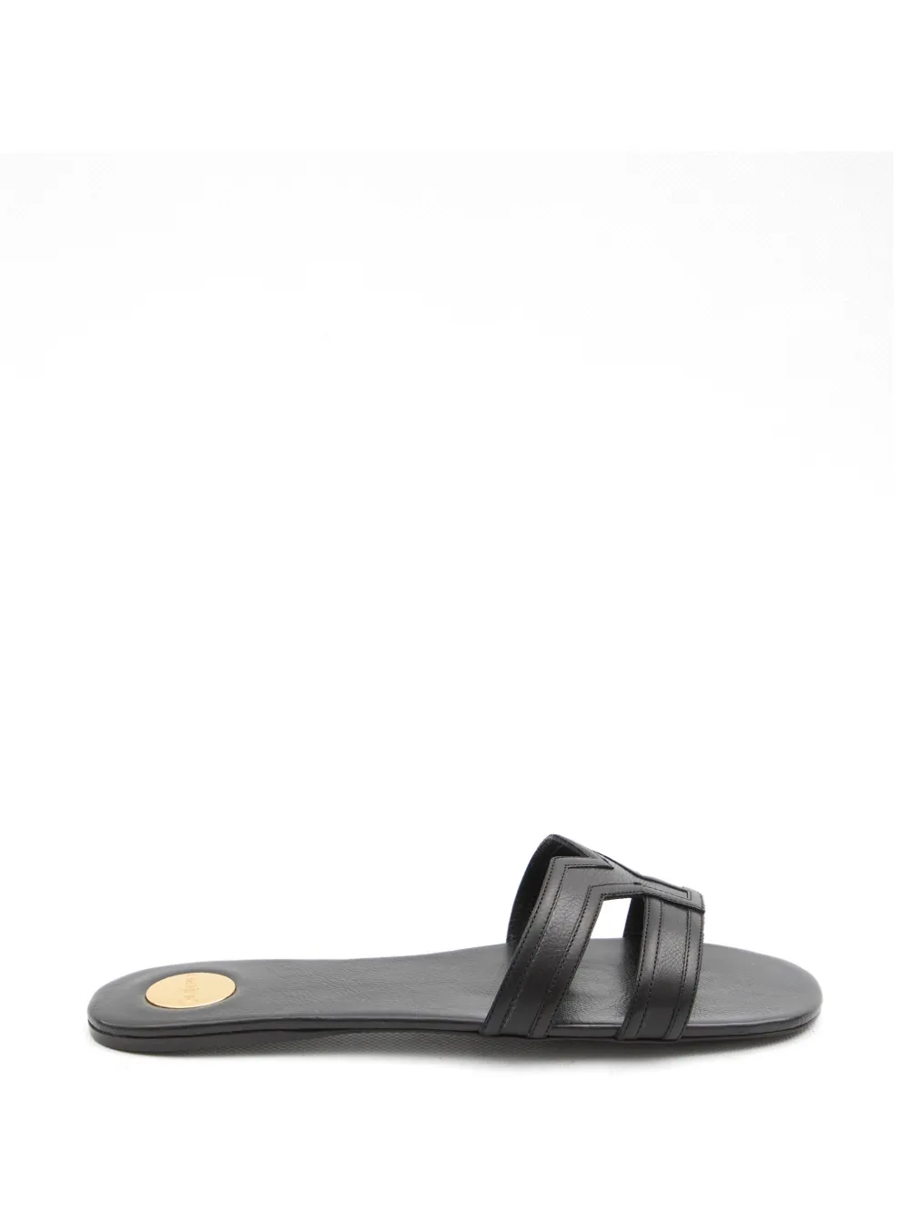 Saint Laurent Mabrouka double-strap sandals Zwart