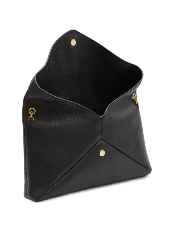 Saint Laurent Cassandre クラッチバッグ L | ブラック | FARFETCH JP