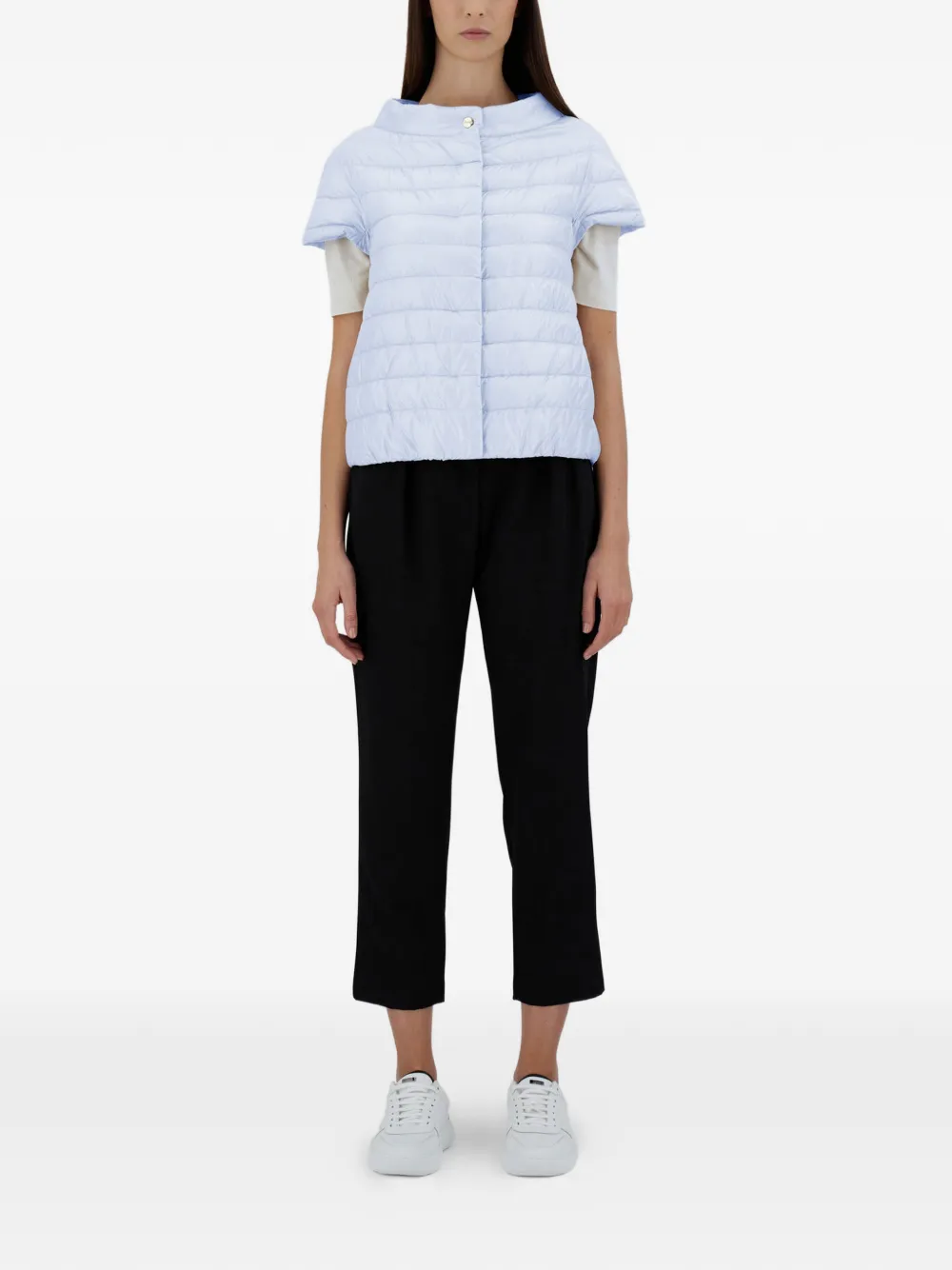 Herno Greta short-sleeve cape | Varsity Jackets