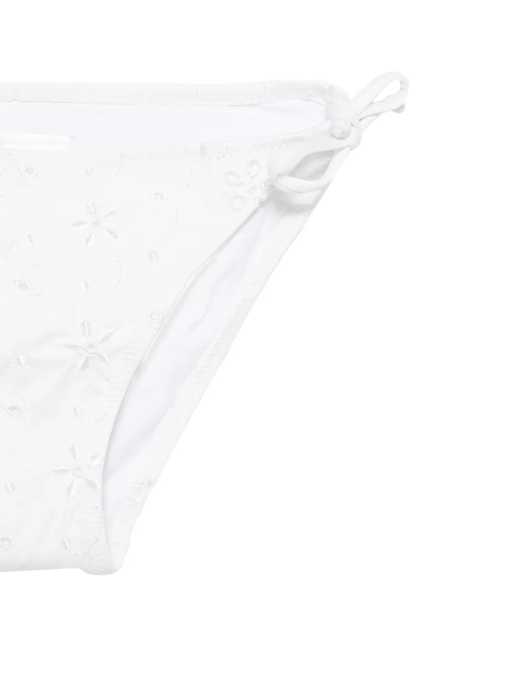 MC2 Saint Barth Kids Aryanna bikini met geborduurde bloemen Wit