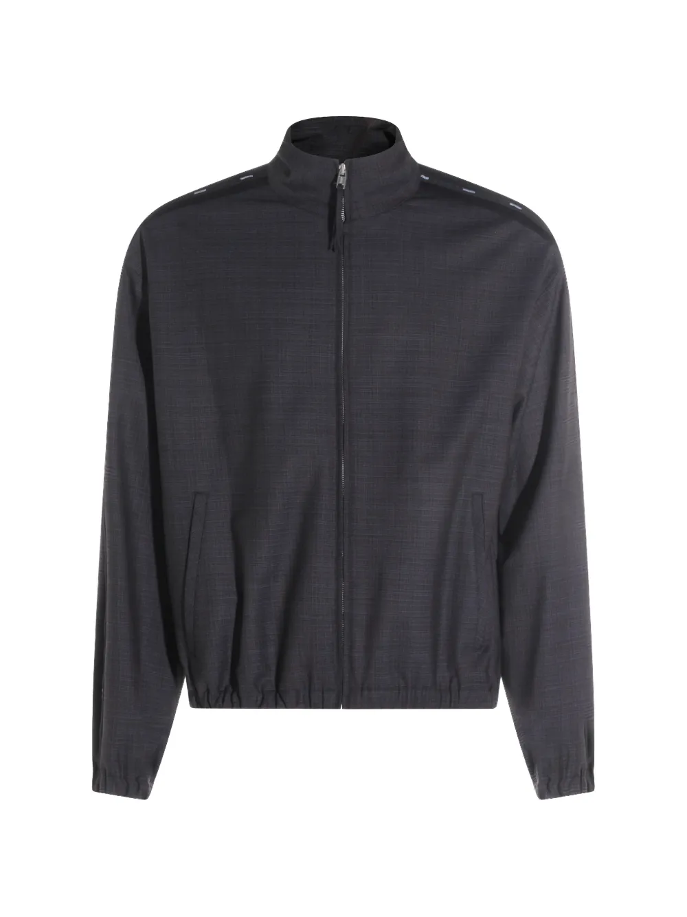 Moschino Zip Fastening Bomber Jacket In Gray