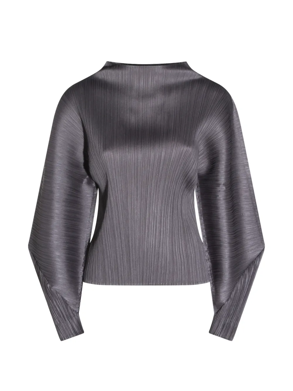 Pleats Please Issey Miyake Skyline pleated top - Grigio