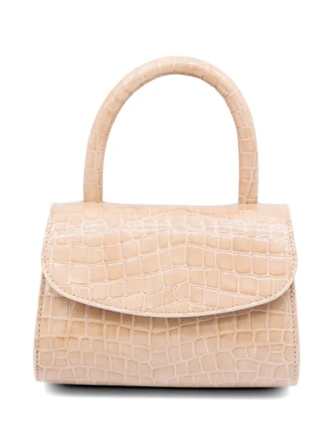 BY FAR mini 2.0 crocodile-effect tote bag