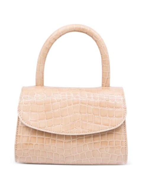 BY FAR mini 2.0 crocodile-effect tote bag