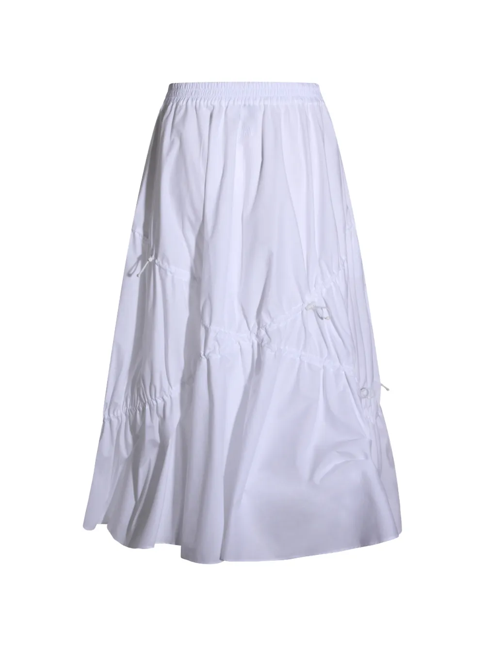 Moschino Popeline midi-wikkelrok Wit