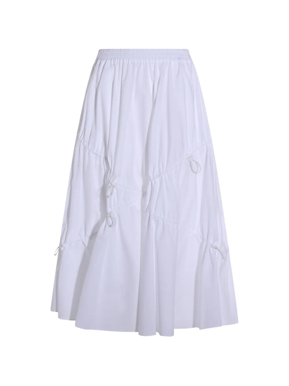 Moschino poplin midi skirt - Bianco