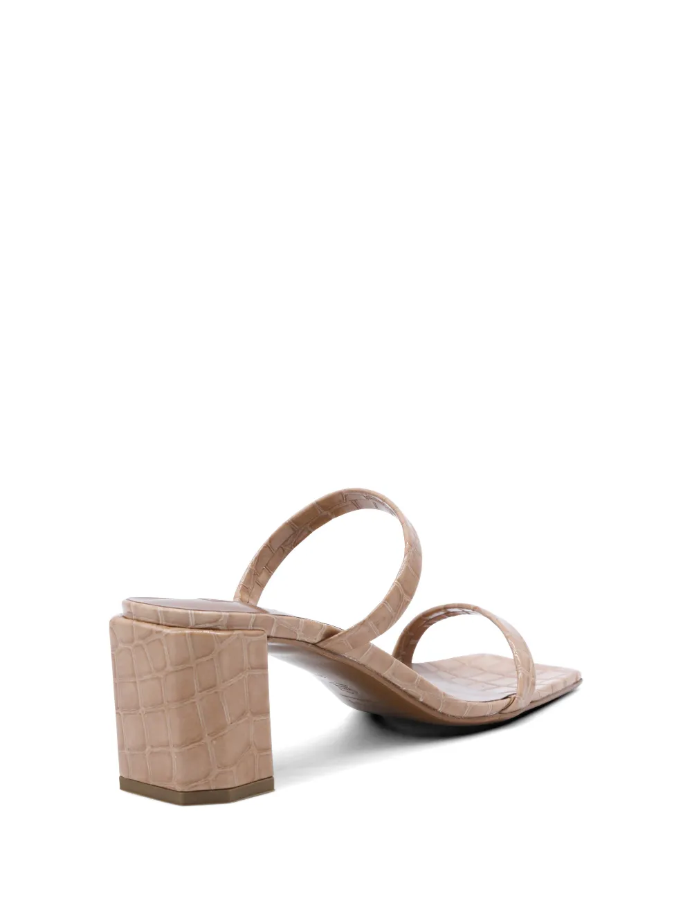 BY FAR Tanya sandalen met vierkante neus en hak Beige