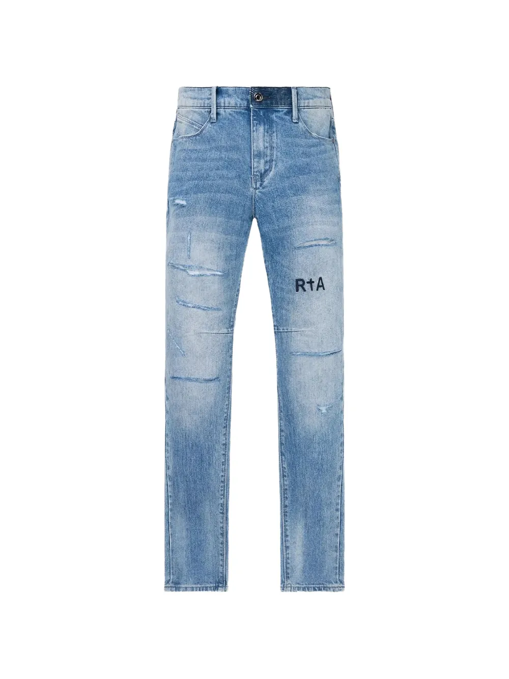 RTA Bryant distressed skinny jeans - Blu