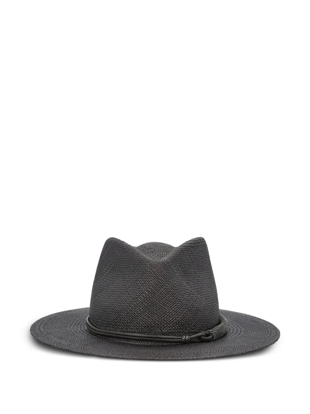 Brunello Cucinelli cord-detail fedora - Nero