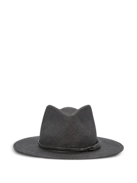 Brunello Cucinelli cord-detail fedora