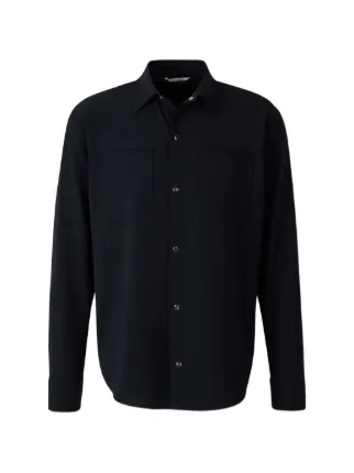 Marco Pescarolo Zeus Buttoned Overshirt | Blue | FARFETCH