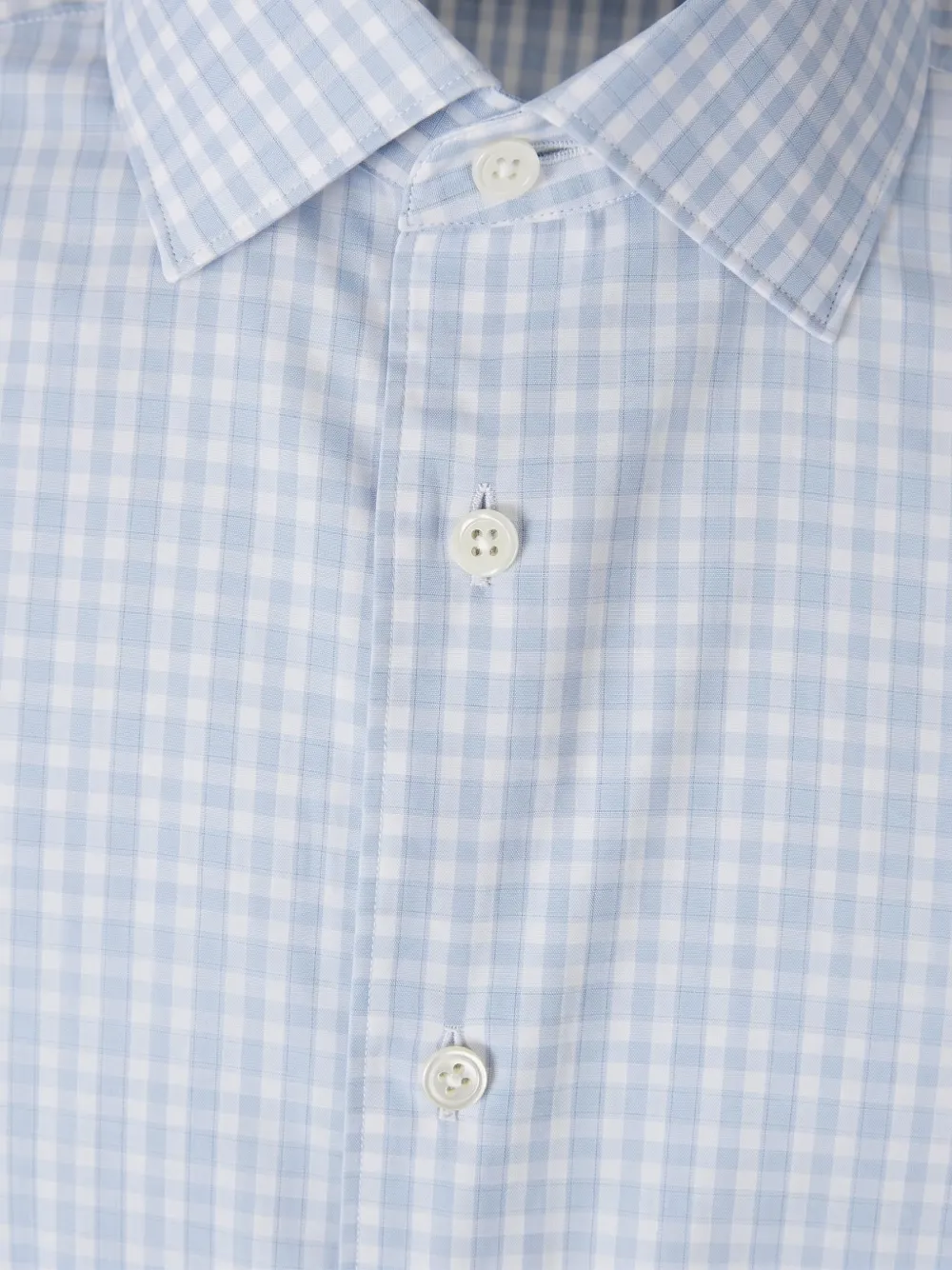 Zegna check-pattern shirt Blauw