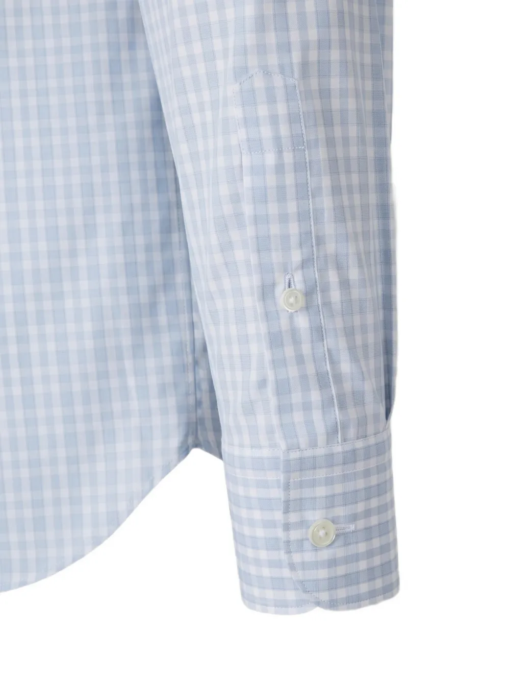 Zegna check-pattern shirt Blauw