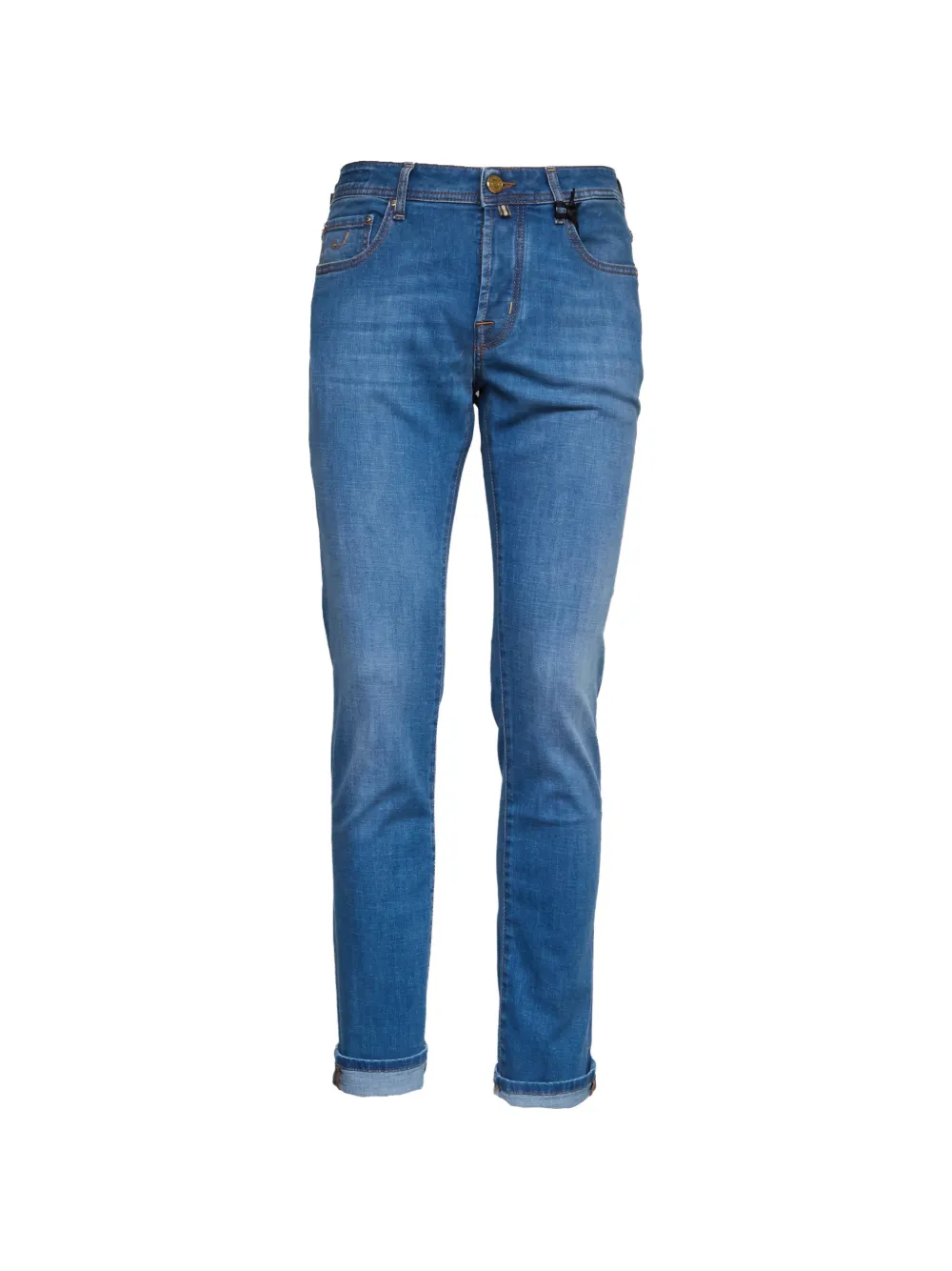 Jacob Cohën logo-button five-pocket jeans - Blu