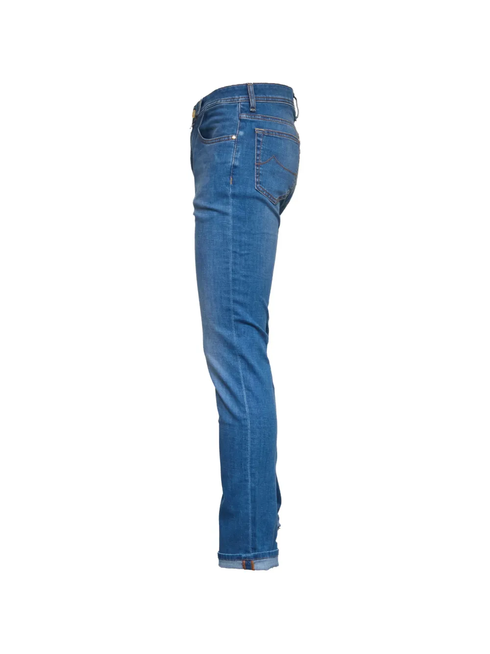 Jacob Cohën Jeans met vijf zakken en logoknoop Blauw
