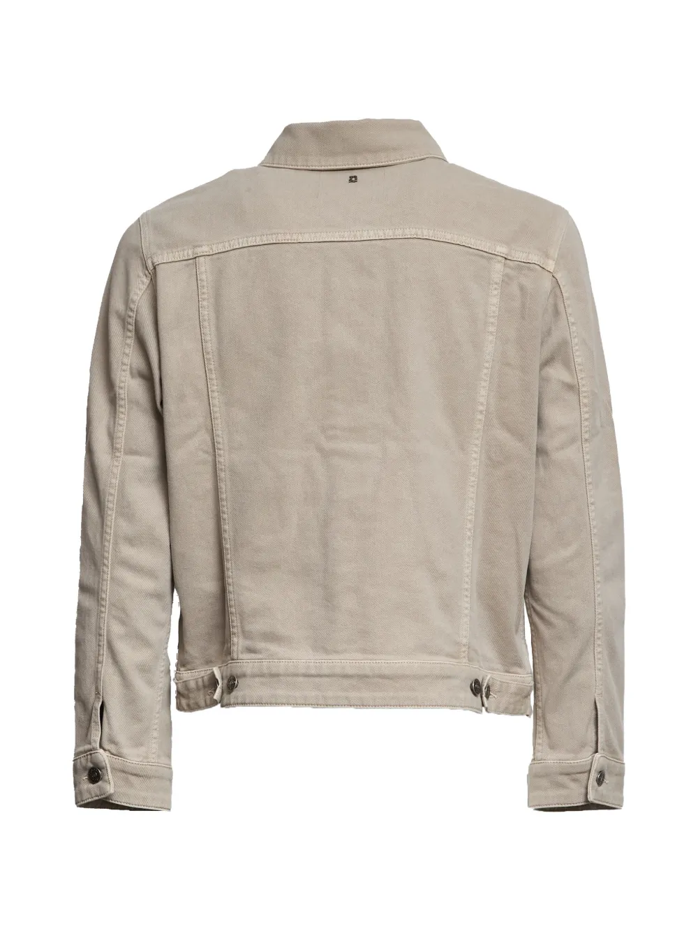 Dondup Buttoned Flap-pocket Denim Jacket In Brown