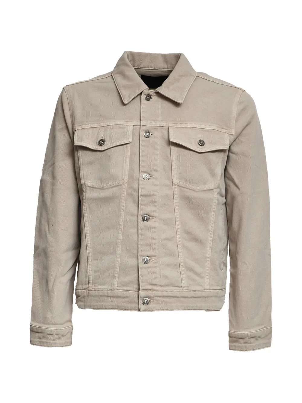 DONDUP buttoned flap-pocket denim jacket - Toni neutri