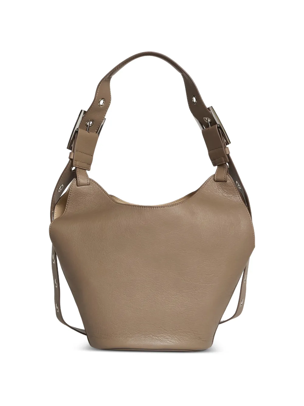  Dondup Small Leather Tote Bag - Neutrals 