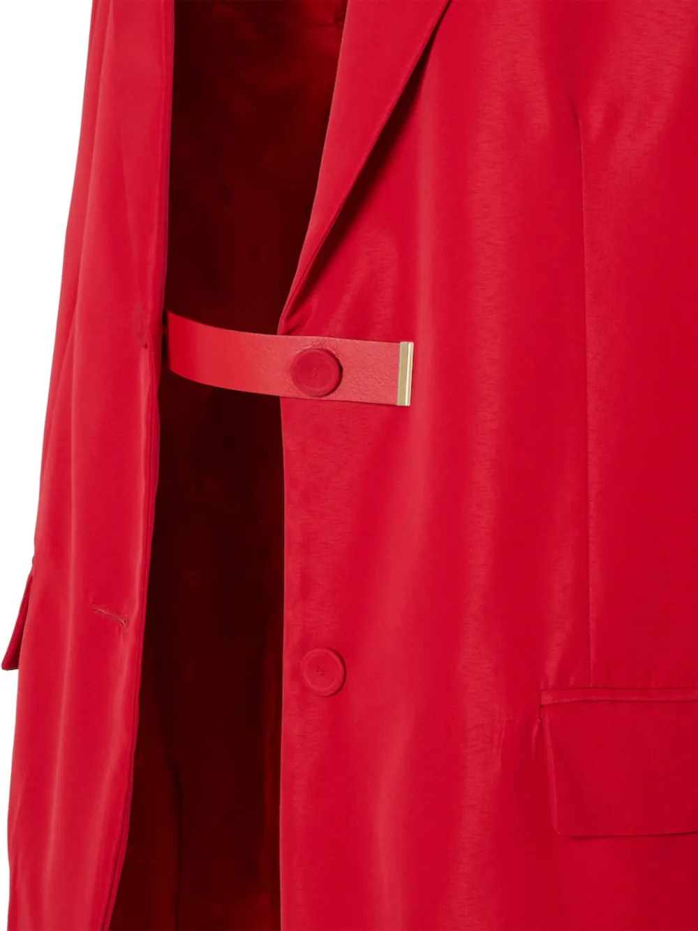 FENDI Jas met riem Rood