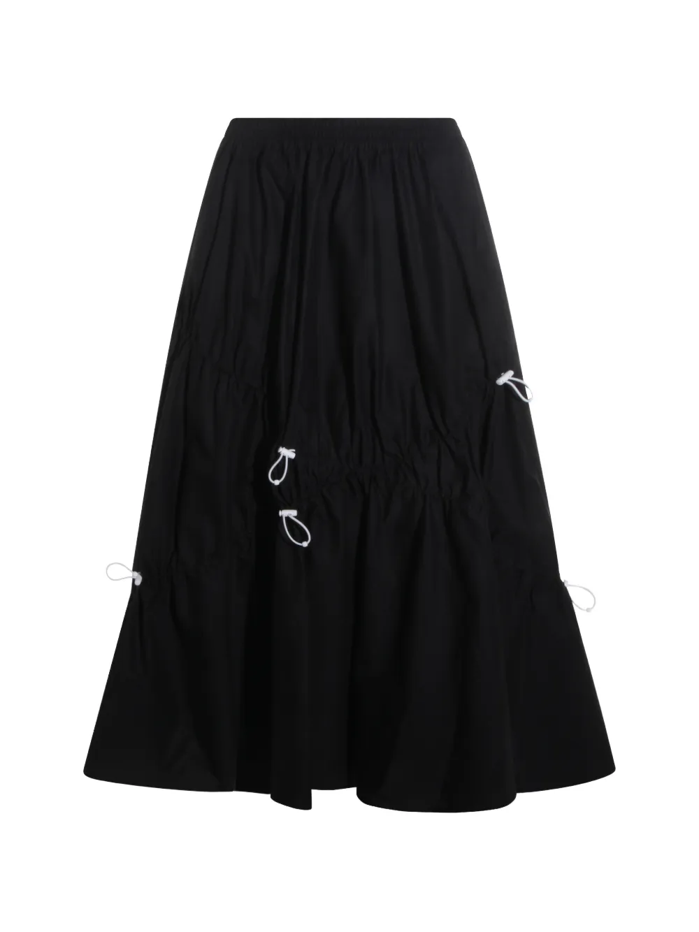 Moschino drawstring midi skirt - Schwarz
