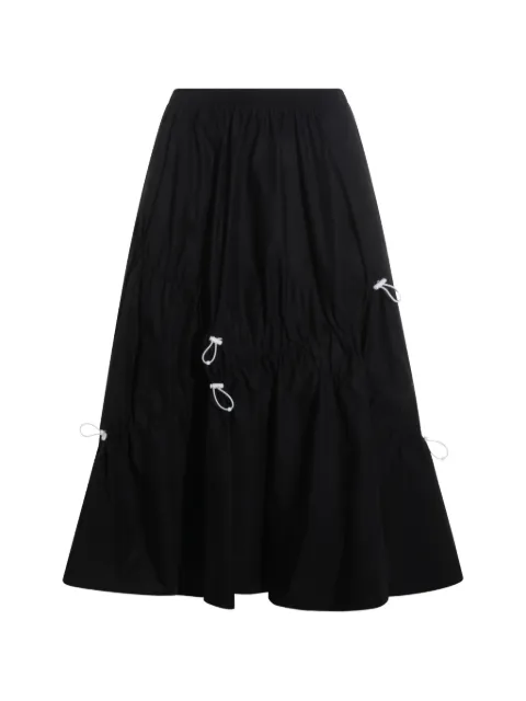 Moschino falda midi con cordones en la pretina