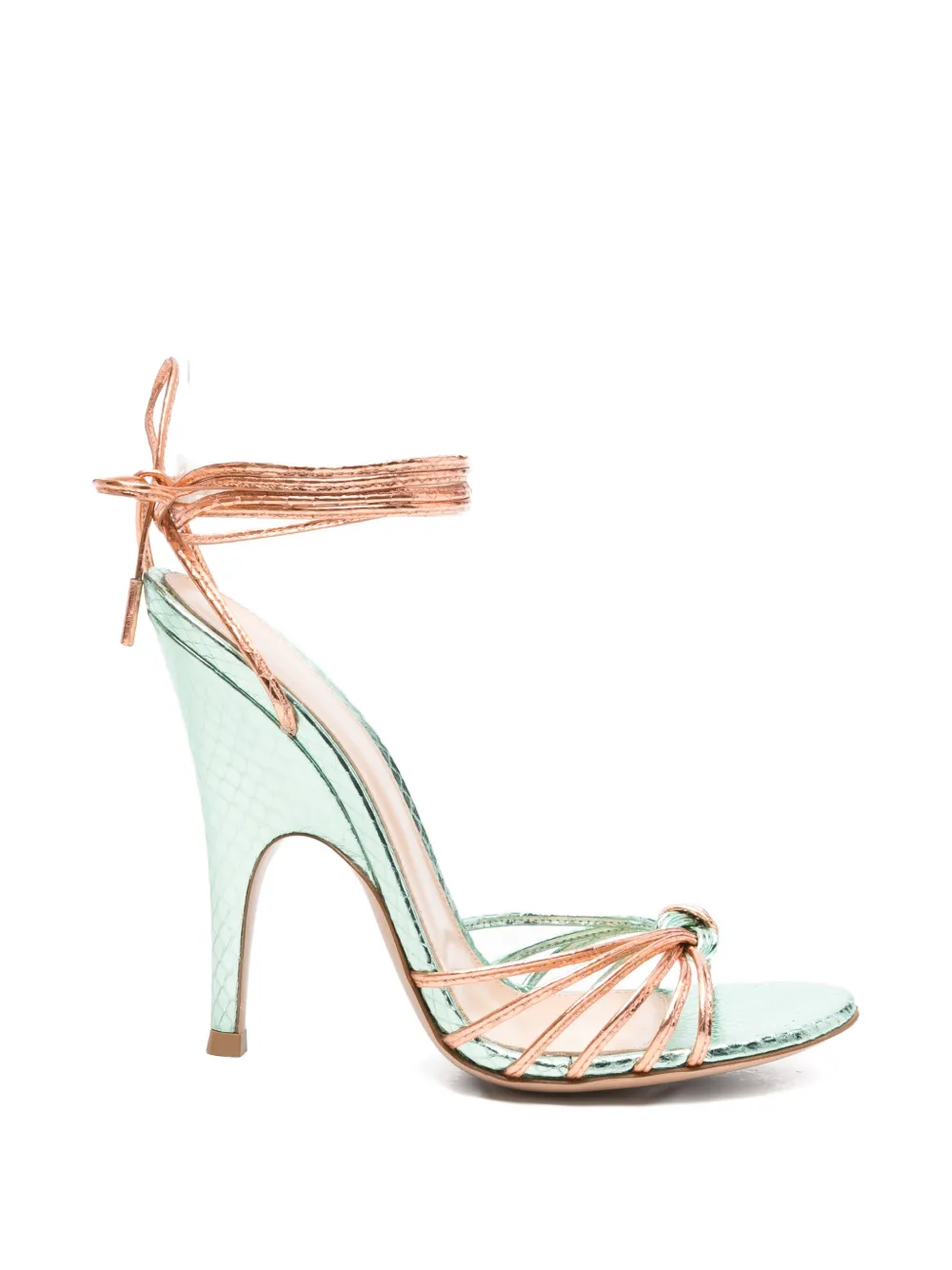 Gianvito Rossi Ricaye round-toe sandals Groen