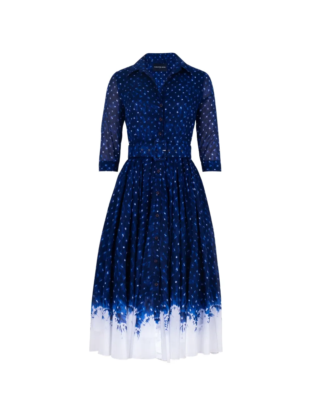 Samantha Sung Aster midi dress - Blu