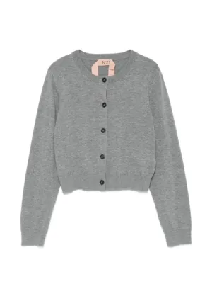 ヌメロ　カーディガン 3D Floral Motif Knit Cardigan 6S