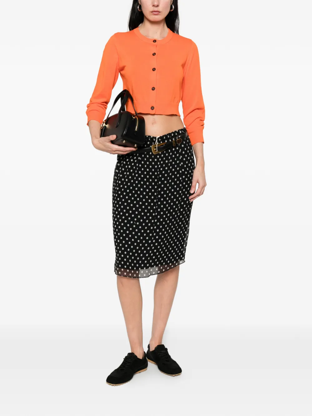  Nº21 Elasticated-waistband Mini Skirt - Black 