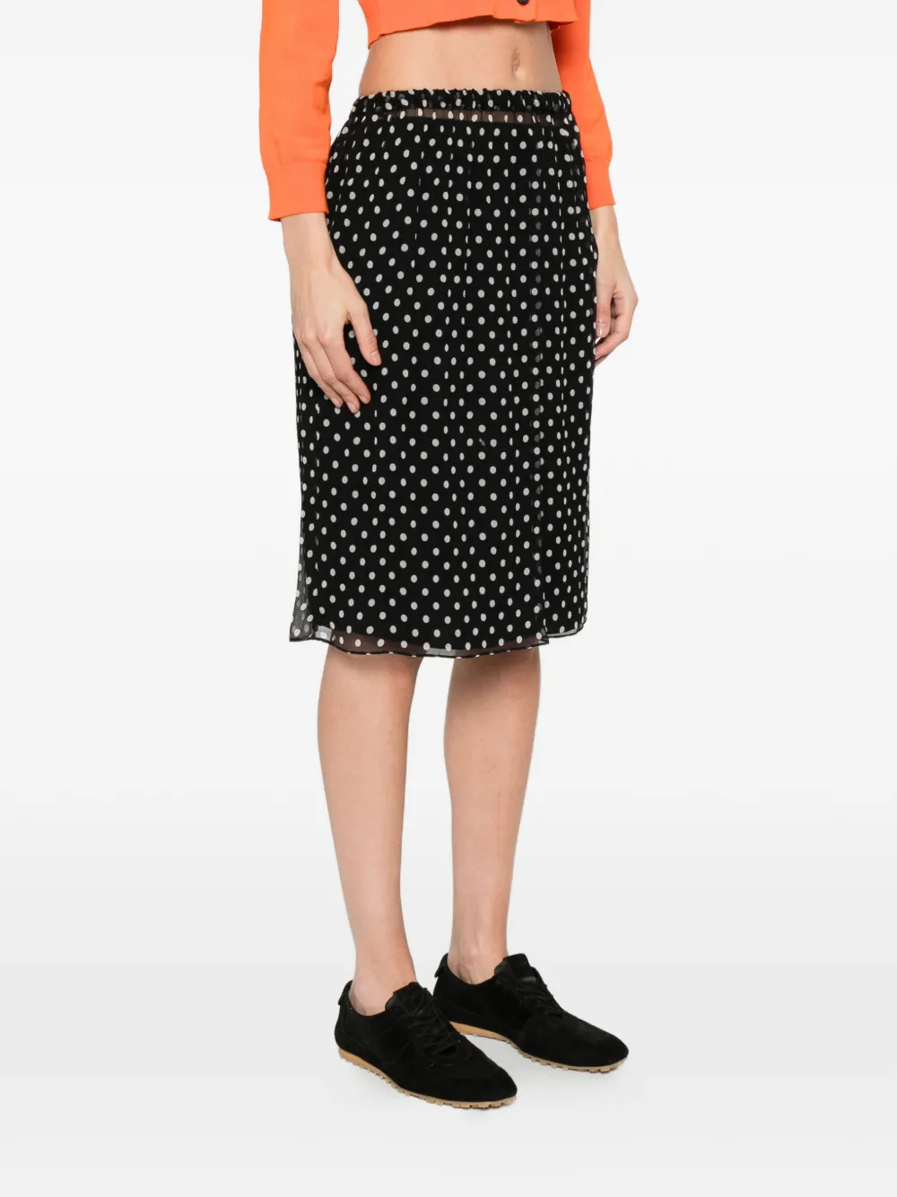  Nº21 Elasticated-waistband Mini Skirt - Black 