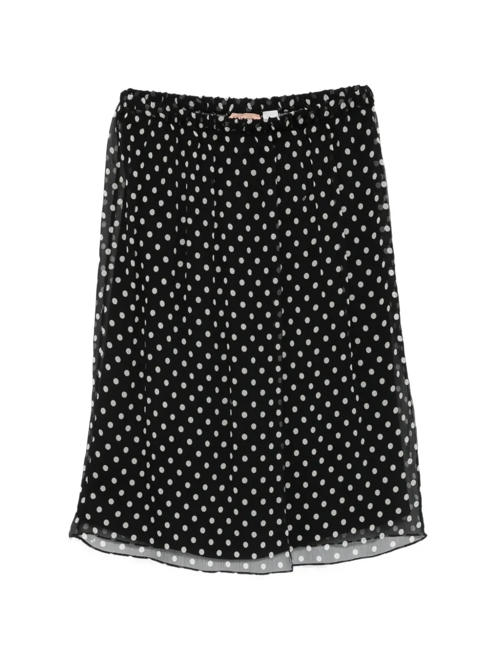 Nº21 elasticated-waistband mini skirt - Nero