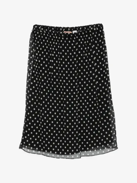 Nº21 elasticated-waistband mini skirt