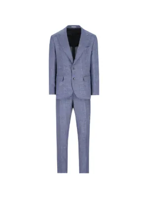 Brunello Cucinelli シングルスーツ | ブルー | FARFETCH JP