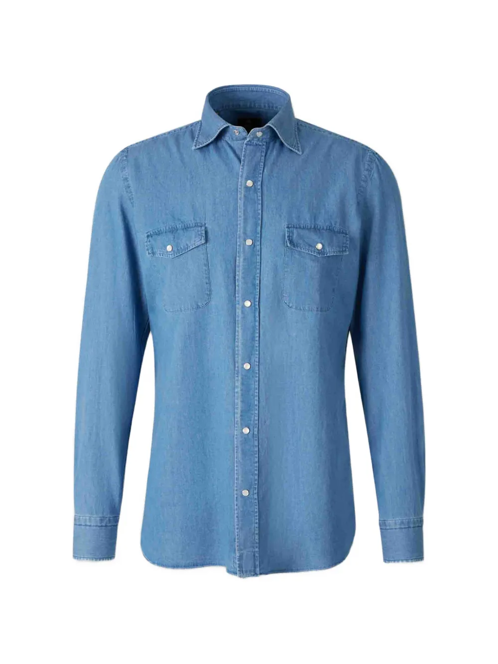 Luigi Borrelli flap-pocket shirt - Blu