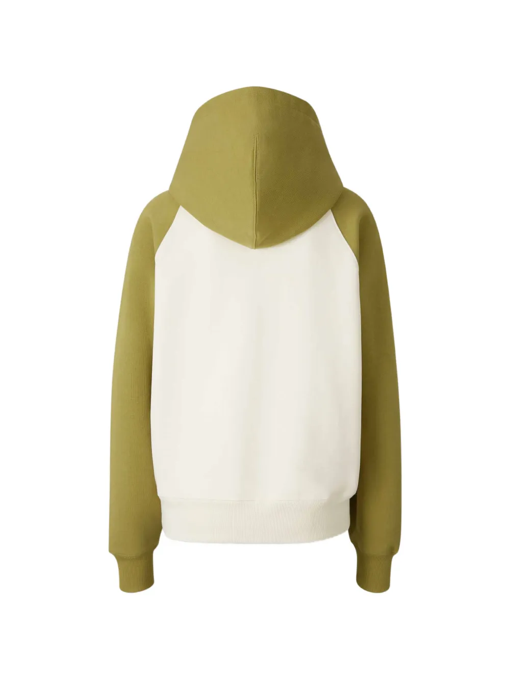 AMI Paris Hoodie met colourblocking en logo-applicatie Beige