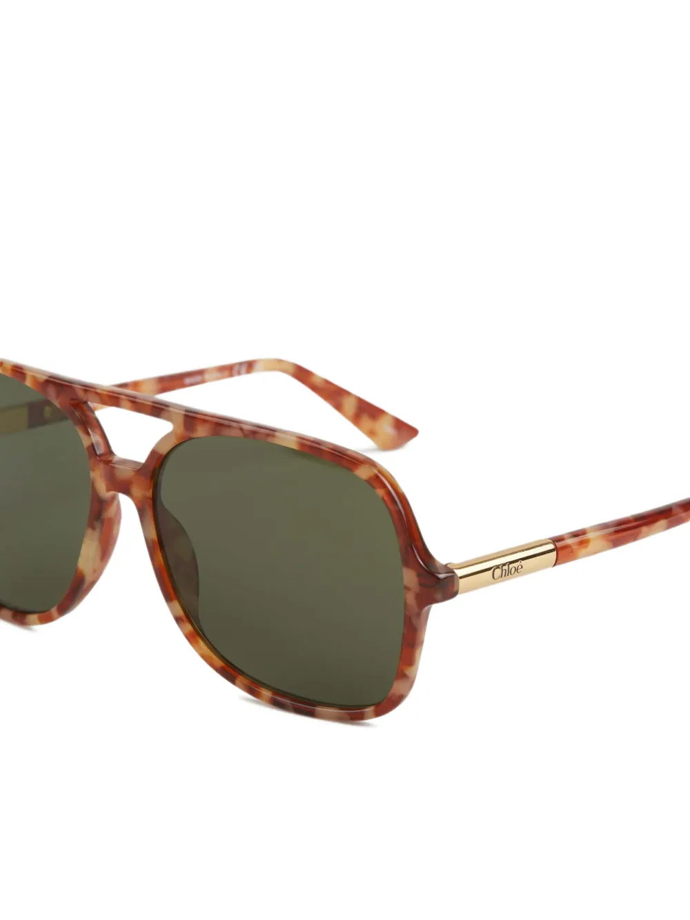  Chloé Judy Double-bridge Sunglasses - Brown 