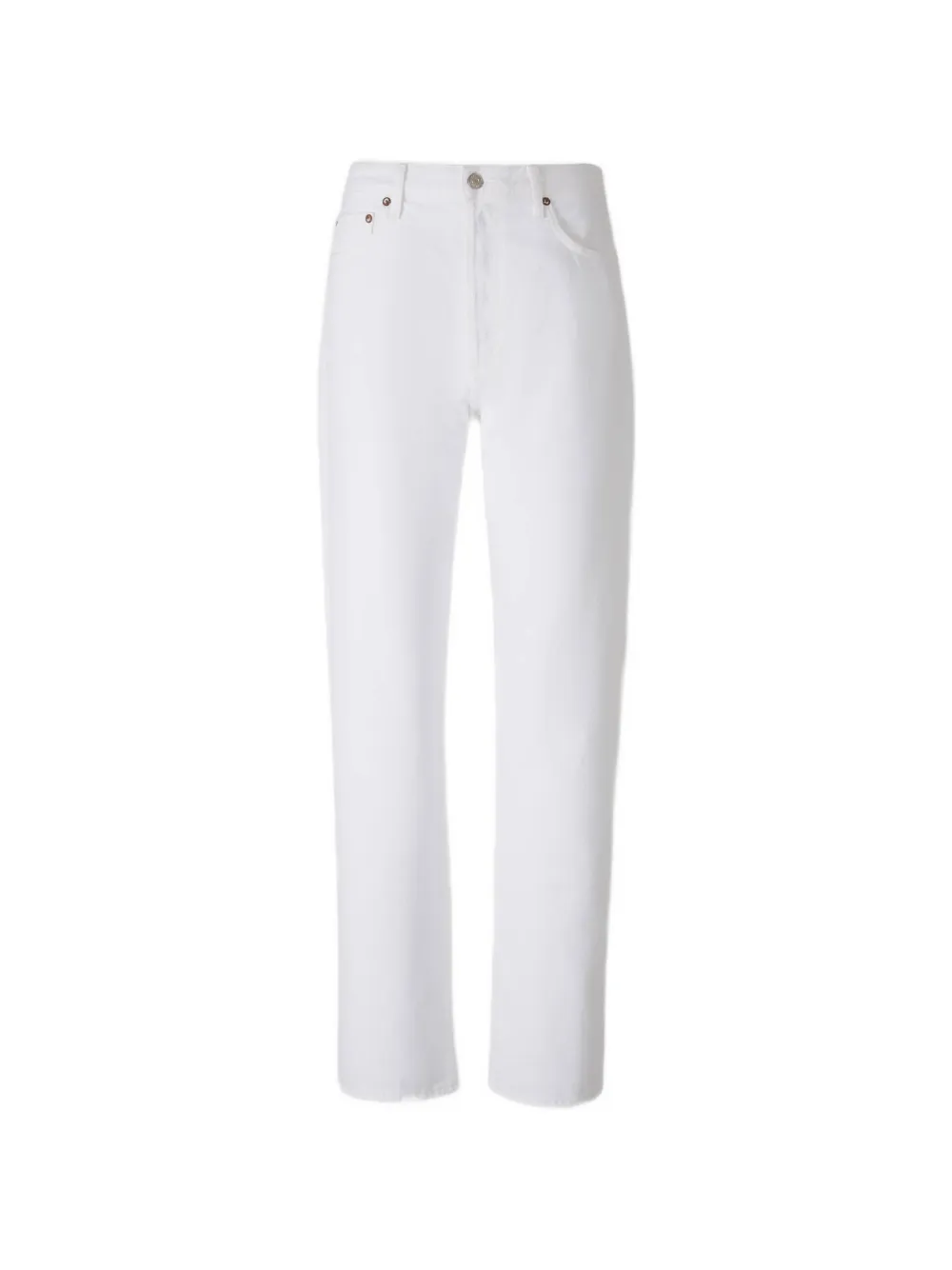 AGOLDE buttoned straight jeans - Bianco