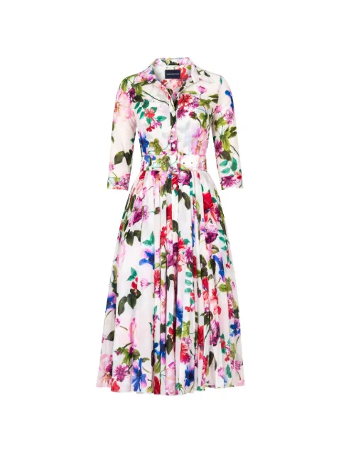 Samantha Sung Aster floral-print belted dress
