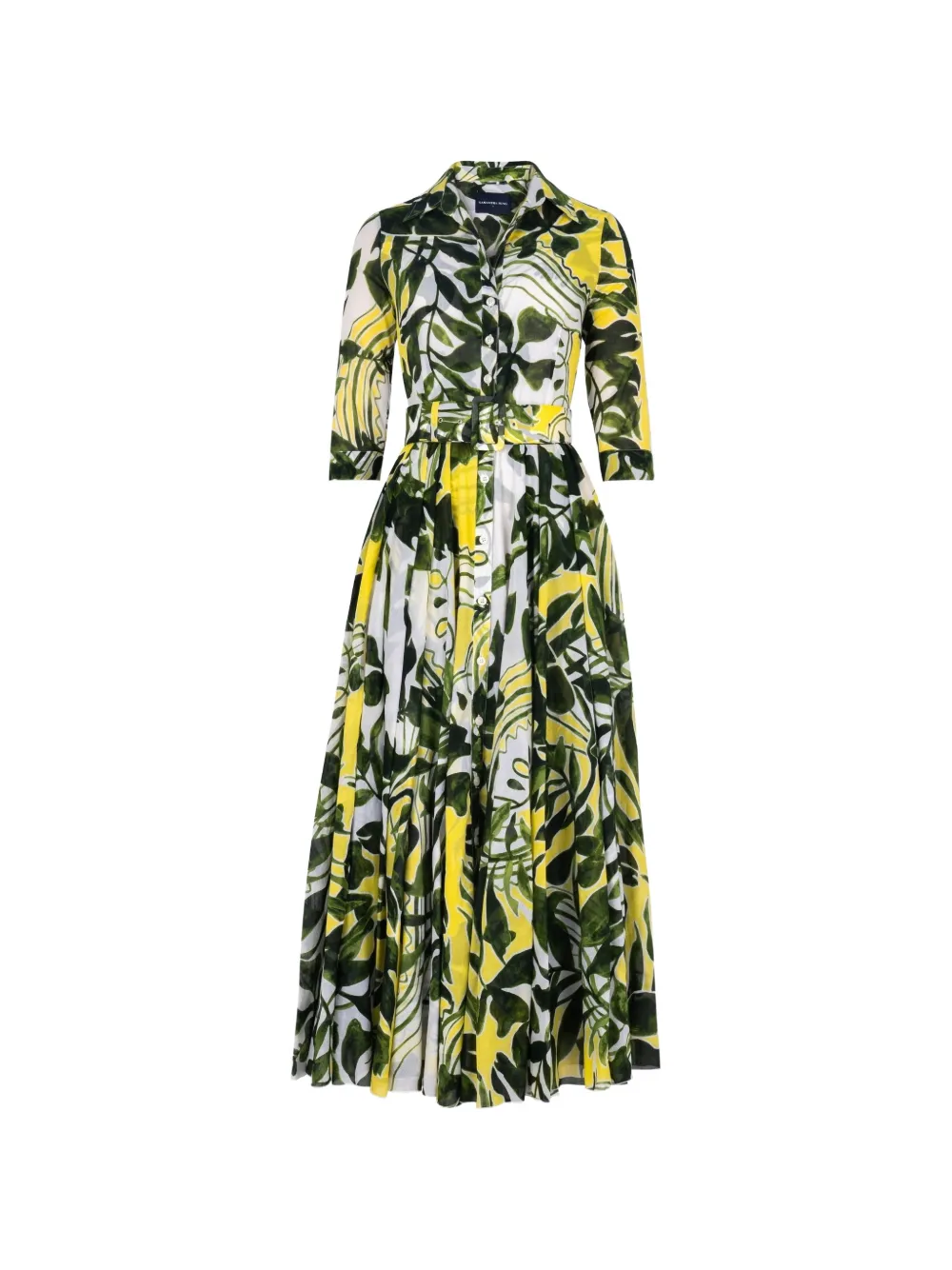 Samantha Sung Aster Kleid mit Blumen-Print - Grün