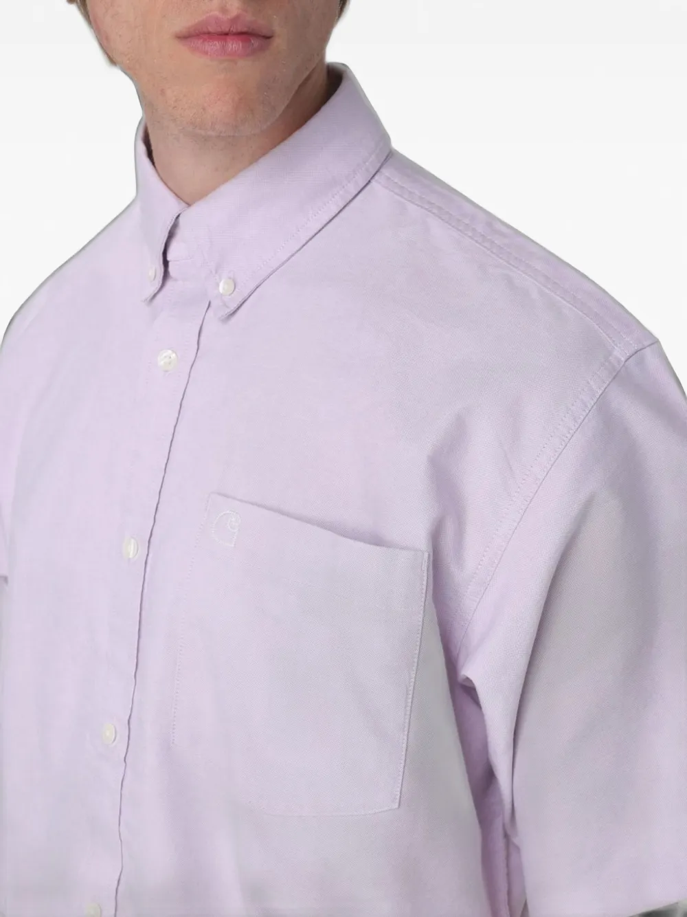 Carhartt WIP Katoenen overhemd Paars
