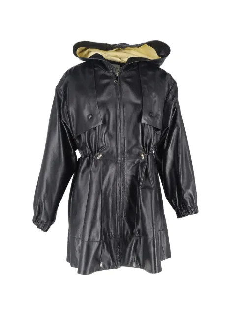SANDRO leather trench coat