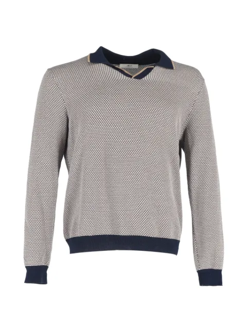 Mr P. knitted open-collared sweater