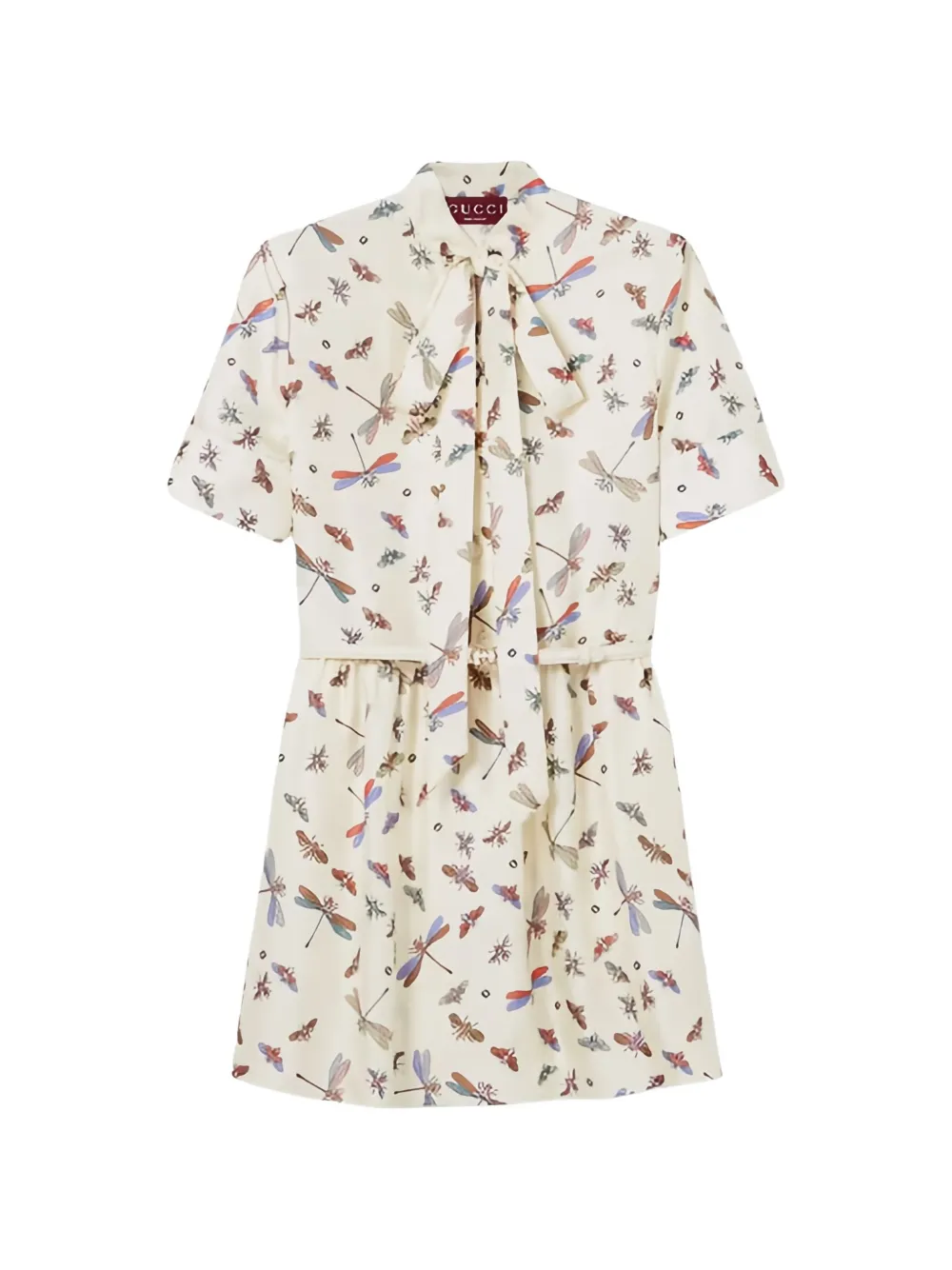 Gucci printed mini dress - Weiß