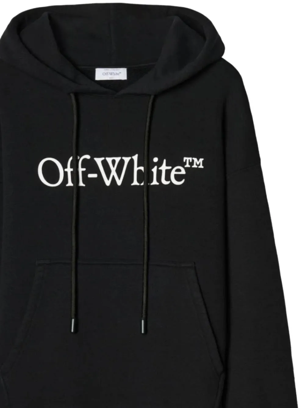 Off-White Hoodie met logo Zwart