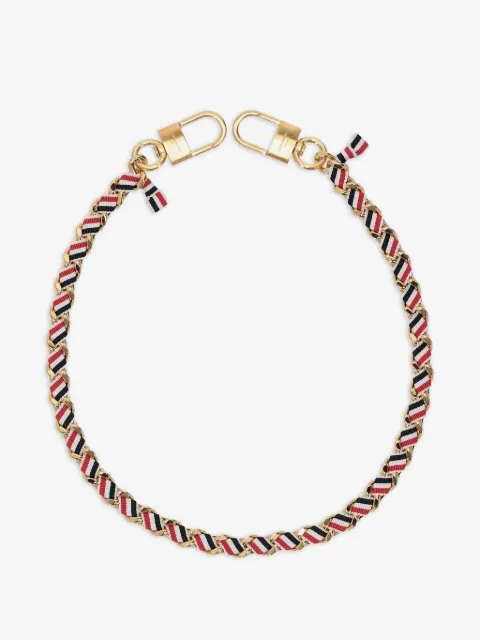 Thom Browne RWB grosgrain chain 63cm