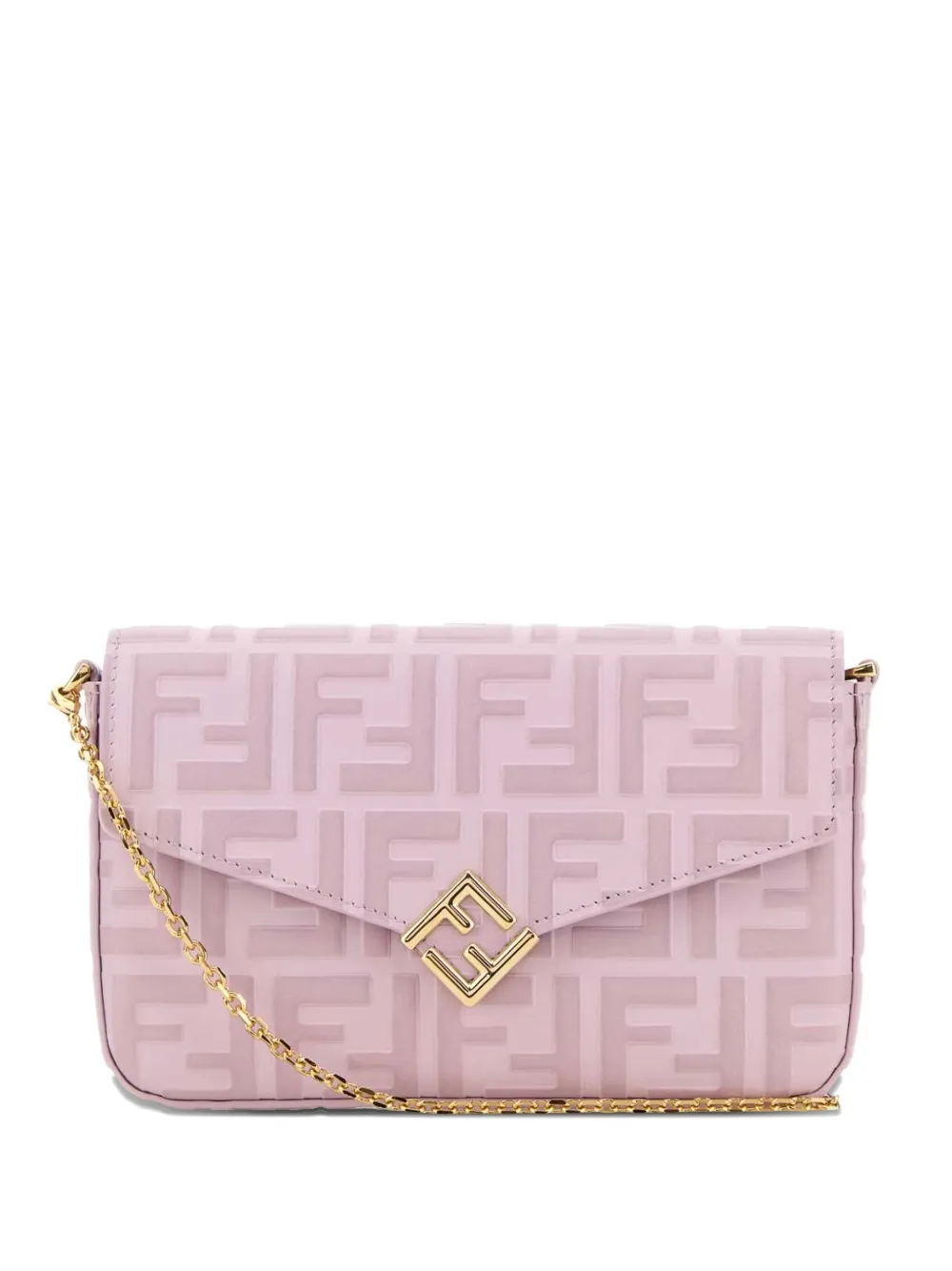FENDI Portafoglio FF Diamonds con logo - Rosa