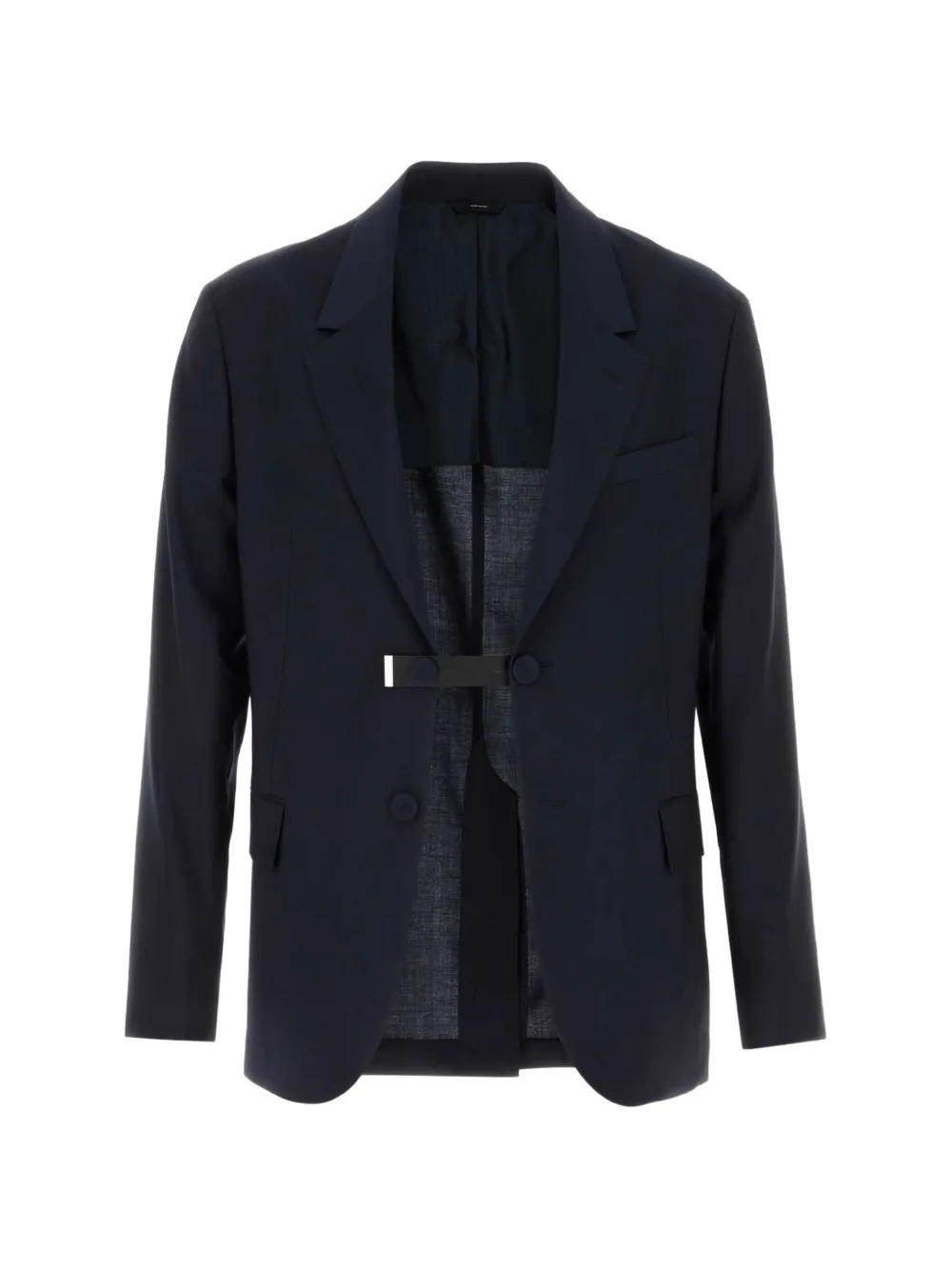 FENDI removable-strap single-breasted blazer - Blue